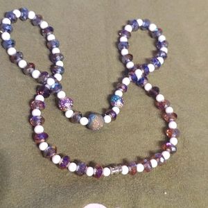 Geode- crystal- glass- necklace